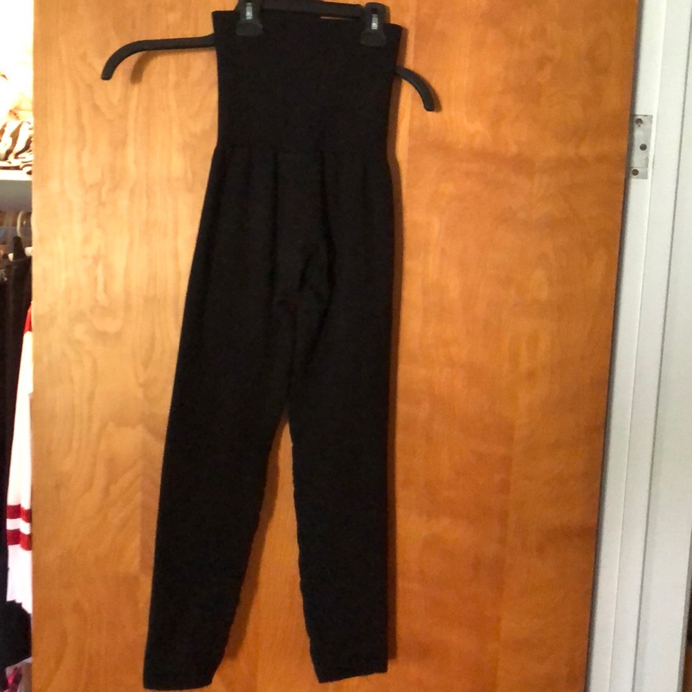 Waist synching fleece leggings